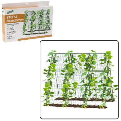 Складная садовая опора с сеткой для вьющихся растений Garden Line 1,2 м, ø11 мм Зеленый JAW5424 фото - 2