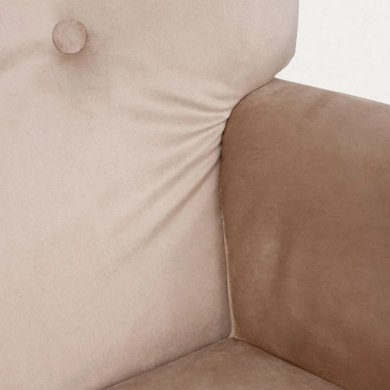 Крісло-качалка м'яке 2 в 1 Homla MOSS PLUS Welur Бежевий 230372 фото - 6