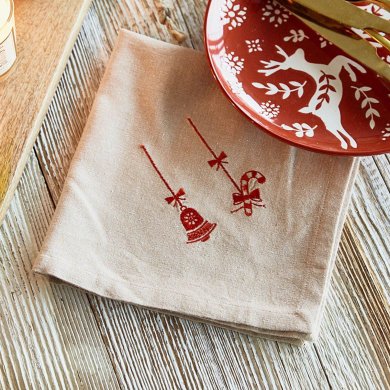 Набір серветок Homla BELU 40х40 см 2 шт Бежевий 218364 фото - 4