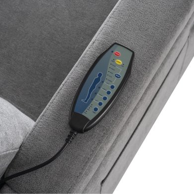 Крісло м'яке розкладне масажне з реклайнером Mebel Elit SEBASTIAN Сірий ME.SEBASTIAN/P/T/FW фото - 12