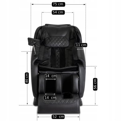 Крісло масажне Mebel Elit RX ULTRA PRO MAX Чорний ME.RXULTRAPROMAX/CZ/E/FW фото - 30