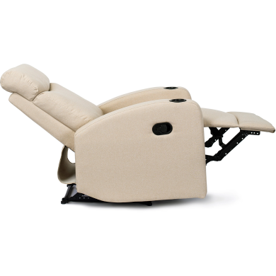 Кресло мягкое раскладное с реклайнером Mebel Elit ALAN Бежевый ME.ALAN2/BZ/T/FW фото - 5