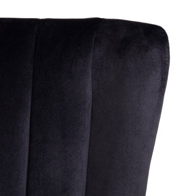 Крісло м'яке Homla MILLS Welur Чорний 218191 фото - 4