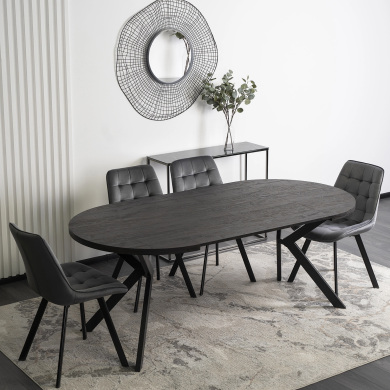 Розкладний обідній стіл Mebel Elit LUKAS Чорний ME.LUKAS/CZ/S фото - 9