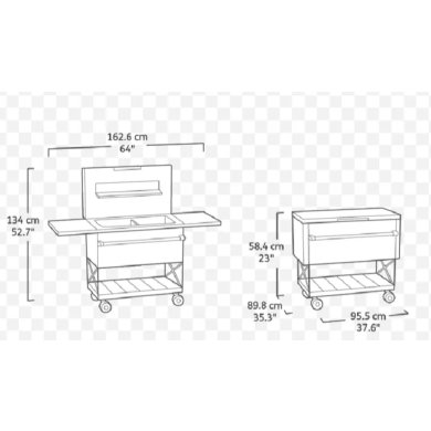 Садовый стол-бар Keter PATIO COOLER Графит - 9 Садовый стол-бар Keter PATIO COOLER Графит 255187 фото - 9