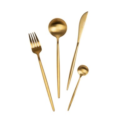 Набор столовых приборов Homla NOIA 16 шт Золотой 230110 фото - 3