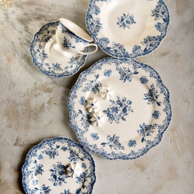 Обідня тарілка Homla LOURRY 27 см Синій 241499 фото - 4