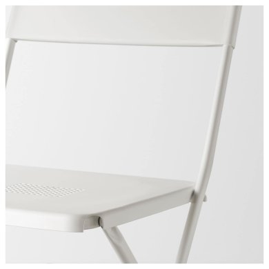 Складаний садовий стілець FEJAN Білий - 4 IKEA Складаний садовий стілець FEJAN Білий (ИКЕА FEJAN) 10255307 фото - 4