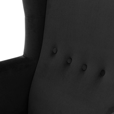 Крісло м'яке Homla FOSSBY Welur Чорний - 4 Крісло м'яке Homla FOSSBY Welur Чорний 213247 фото - 4