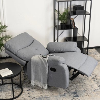 Кресло мягкое раскладное массажное с реклайнером Mebel Elit INTER 2 Серый - 11 Кресло мягкое раскладное массажное с реклайнером Mebel Elit INTER 2 Серый ME.INTER2/P/T/FW фото - 11