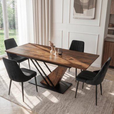Раскладной обеденный стол Mebel Elit REX MDF Дуб рустик ME.REX/RU/RU/S160-220 фото - 5