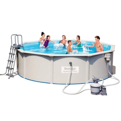 Каркасный бассейн Bestway 56384 HYDRIUM 460x120 см Серый 56384 фото - 2