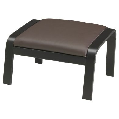 IKEA Кресло-качалка с подставкой POANG Темно-коричневый (ИКЕА ПОАНГ) 59551071 фото - 4