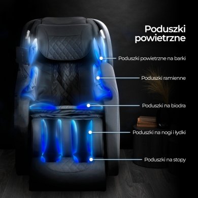 Крісло масажне Mebel Elit SX ULTRA PRO Чорний - 25 Крісло масажне Mebel Elit SX ULTRA PRO Чорний ME.SXULTRAPRO/CZ/E/FW фото - 25