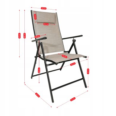 Складной садовый стул Kontrast BORNEO PRO Бежевый - 14 Складной садовый стул Kontrast BORNEO PRO Бежевый 5.03.212894 фото - 14