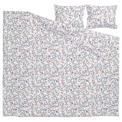 IKEA Комплект постільної білизни BRUDKRUSBAR 200x200 см Білий (ИКЕА БРУДКРУСБАР) 00614730 фото - 4