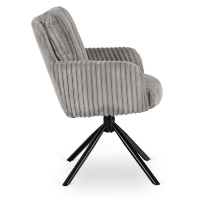 Обеденный стул поворотный Mebel Elit JUNE Velvet Серый ME.JUNE/P/SZTR/K фото - 4