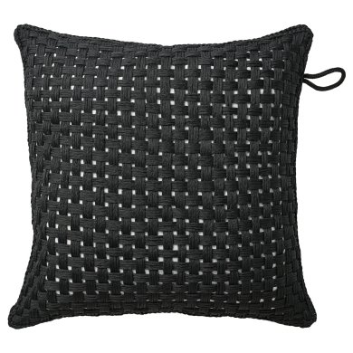 IKEA Декоративна наволочка TOFTO 50х50 см Чорний (ИКЕА ТОФТО) 00547284