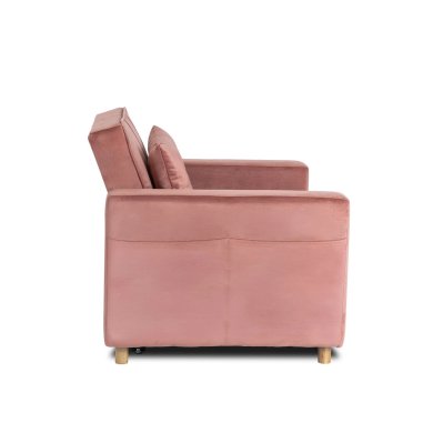 Кресло мягкое раскладное Mebel Elit SOLOR Welur Розовый ME.SOLOR2/R/V/FW фото - 4