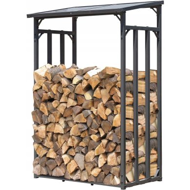 Дровниця Garden Line 185x70x185 см Чорний GWI6332 фото - 5