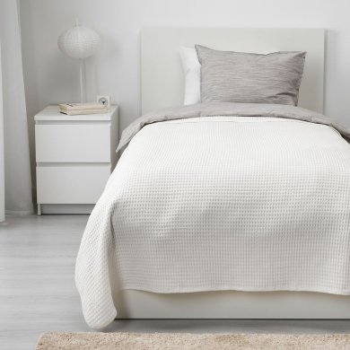 IKEA Покривало VARELD 150х250 см Білий (ИКЕА VÅRELD) 00384017 фото - 3
