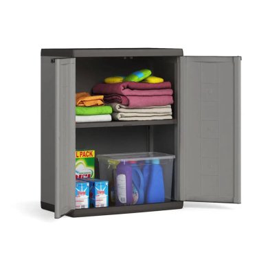 Комплект садовых шкаф Keter/Kis ARMADIO JOLLY SET ALTO + BASSO Серый 242805-1 фото - 7