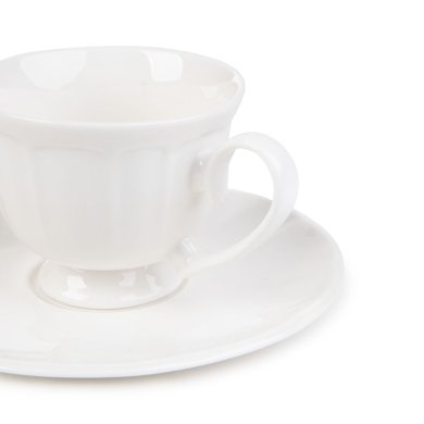 Чашка с блюдцем Homla JASMINE 130 мл Белый 221312 фото - 3