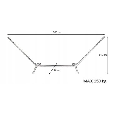 Основа для гамака Kontrast SH101 300x90х110 см Черный - 5 Основа для гамака Kontrast SH101 300x90х110 см Черный 5.16.211606 фото - 5