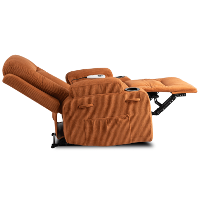 Крісло м'яке розкладне масажне з реклайнером Mebel Elit BOX Velvet Коричневий - 6 Крісло м'яке розкладне масажне з реклайнером Mebel Elit BOX Velvet Коричневий ME.BOX2/BR/SZTR/FW фото - 6