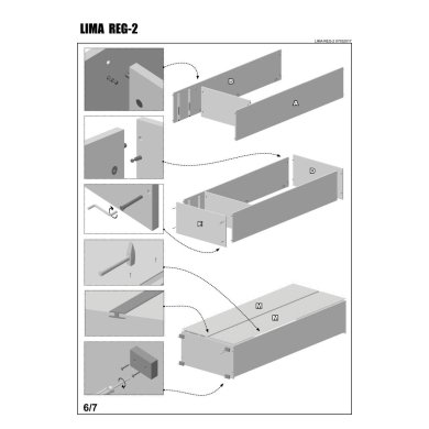Шкаф Halmar Lima Reg-2 | Белый V-PL-LIMA-REG2-BIAŁY фото - 7
