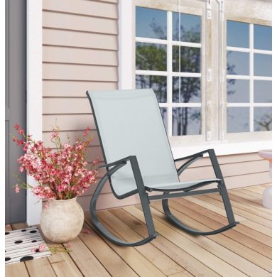 Садовое кресло-качалка Garden Line ANH3842 Серый - 2 Садовое кресло-качалка Garden Line ANH3842 Серый ANH3842 фото - 2