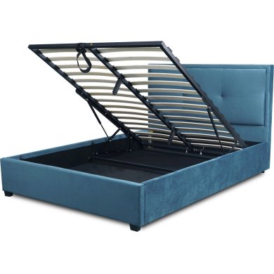 Ліжко Mebel Elit ANDRE 140x200 см Темно-синій ME.ANDRE/140/GR/V/LOZZPOJ фото - 4