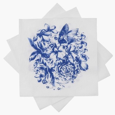 Бумажные салфетки Duka FIRANDE 33x33 см 20 шт | Синие 2221316