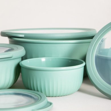 Набор контейнеров с крышками Homla KERMA 4 шт Зеленый 240452 фото - 2