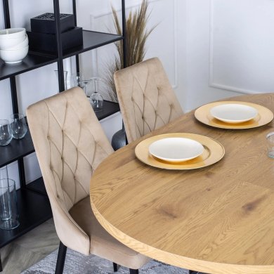 Розкладний обідній стіл Mebel Elit LUKAS Дуб золотий ME.LUKAS/DZ/CZ/S фото - 11