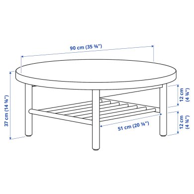 IKEA Журнальный стол LISTERBY Дуб (ИКЕА ЛИСТЕРБИ) 50515313 фото - 2