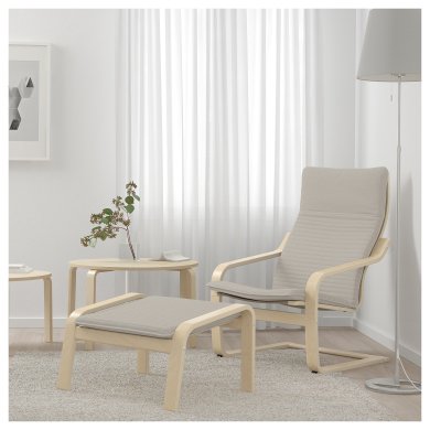 IKEA Крісло-качалка POANG Світло-бежевий (ИКЕА ПОАНГ) 39240787 фото - 9
