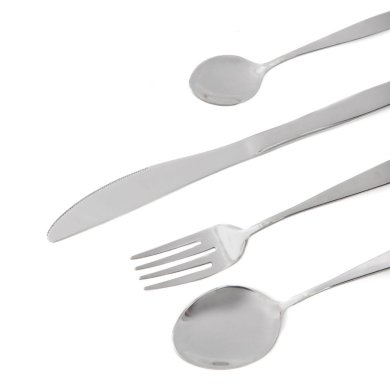 Набір столових приладів Homla LIVADI 24 шт Сріблястий 228066 фото - 2