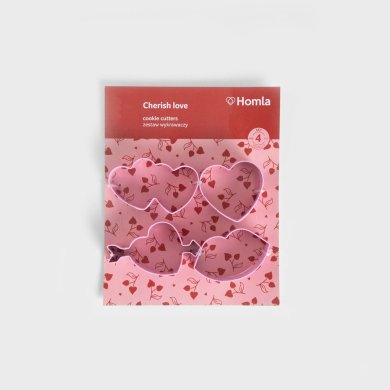 Набор форм для печенья Homla CHERISH LOVE 4 шт Розовый 237137 фото - 6