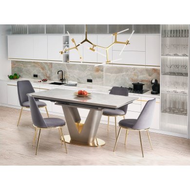 Раскладной обеденный стол Halmar VALENTINO Ceramic Marmur Серый V-CH-VALENTINO-ST фото - 12