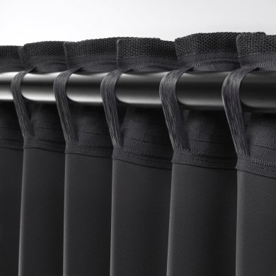 IKEA Штори ANNAKAJSA 145x300 см 2 шт Сірий (ИКЕА АННАКАИСА) 00390240 фото - 5