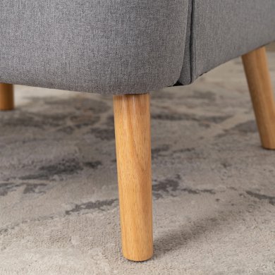 Кресло мягкое Mebel Elit BUNNY Светло-серый ME.BUNNY/JP/DK/T/FW фото - 9