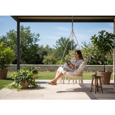 Підвісне крісло Garden Line HAM3187 Бежевий HAM3187/beige фото - 6