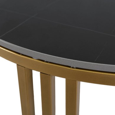 Журнальний стіл Mebel Elit KORIN Marmur Чорний ME.KORIN/CZM/ZL/L фото - 3