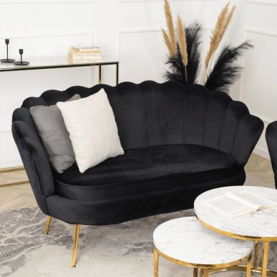 Диван Mebel Elit ZENDAYA Welur Чорний - 7 Диван Mebel Elit ZENDAYA Welur Чорний ME.ZENDAYA/CZ/ZL/V/FW фото - 7