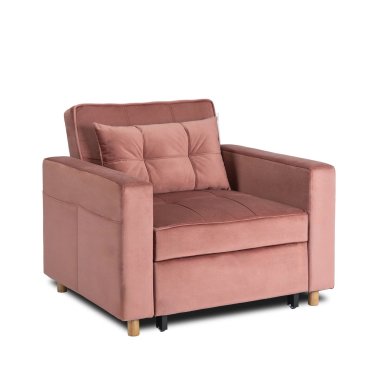Кресло мягкое раскладное Mebel Elit SOLOR Welur Розовый ME.SOLOR2/R/V/FW фото - 2