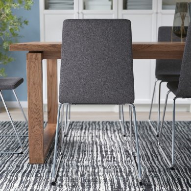 IKEA Обідній стілець LILLANAS Темно-сірий (ИКЕА ЛИЛЬАНАС) 80534758 фото - 2