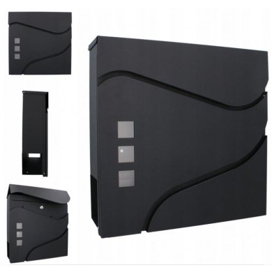 Почтовый ящик Chomik STORK 37x10,5х37 см Антрацит TIS3470 фото - 2