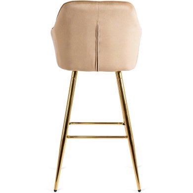 Барний стілець Mebel Elit SALEM 2 Welur Бежевий - 6 Барний стілець Mebel Elit SALEM 2 Welur Бежевий ME.SALEM2/BZ/ZL/V/H фото - 6