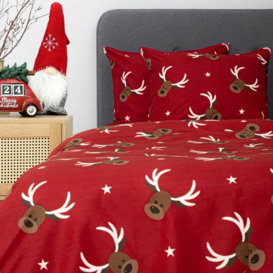 Комплект постельного белья Homla REINDEER 160x200 см Красный 200956 фото - 11